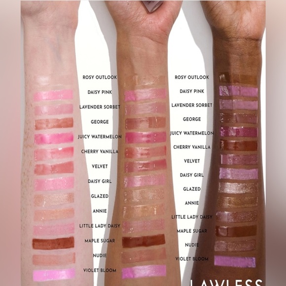 LAWLESS Forget The Filler Lip Plumper Line Gloss In Violet Bloom Brand New - Picture 6 of 7